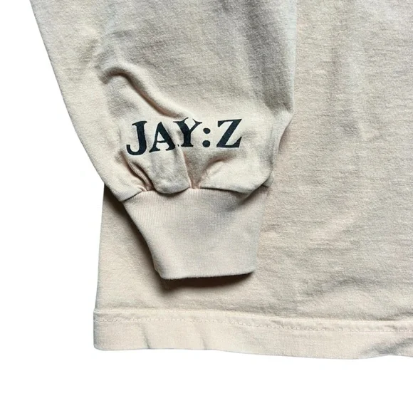 Jay-Z 4:44 Tour - Long Sleeve Crewneck T-Shirt Beige - Size Large
